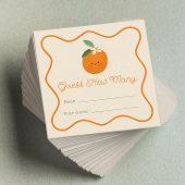 リトルかわいこちゃん赤ちゃんシャワー推測ゲームの数 エンクロージャーカード