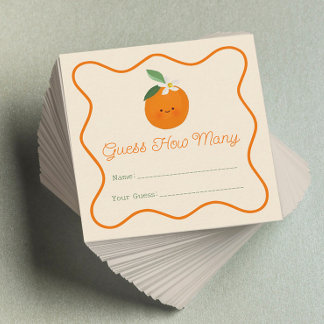 リトルかわいこちゃん赤ちゃんシャワー推測ゲームの数 エンクロージャーカード