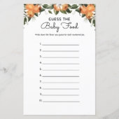 リトルかわいこちゃん赤ちゃんシャワー推測ベビー食べ物ゲーム (正面)