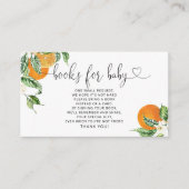 リトルかわいこちゃん赤ちゃんシャワー本ベビーチケット エンクロージャーカード (正面)