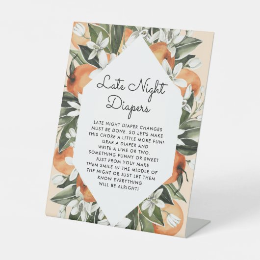 リトルかわいこちゃん赤ちゃんシャワー深夜おむつポスター 台座サイン (正面)