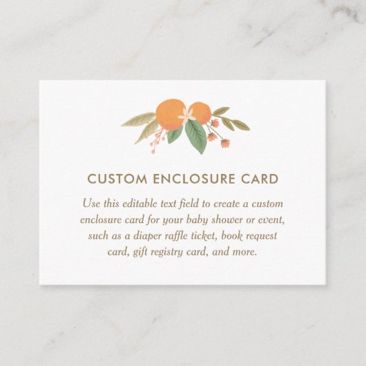 リトルかわいこちゃん赤ちゃんシャワー表示シャワーエンクロージャ エンクロージャーカード (正面)