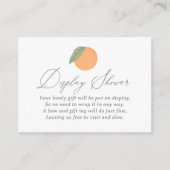 リトルかわいこちゃん赤ちゃんシャワー表示シャワー エンクロージャーカード (正面)