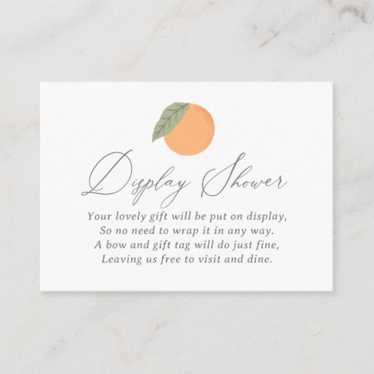 リトルかわいこちゃん赤ちゃんシャワー表示シャワー エンクロージャーカード (正面)