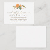 リトルかわいこちゃん赤ちゃんシャワー表示シャワー エンクロージャーカード (正面/裏面)