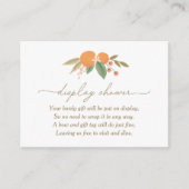 リトルかわいこちゃん赤ちゃんシャワー表示シャワー エンクロージャーカード (正面)