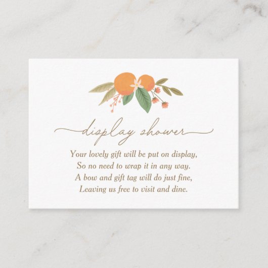 リトルかわいこちゃん赤ちゃんシャワー表示シャワー エンクロージャーカード (正面)