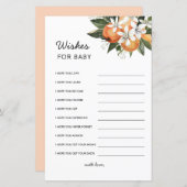 リトルかわいこちゃん赤ちゃんシャワー願うベビーアドバイスCa (正面/裏面)