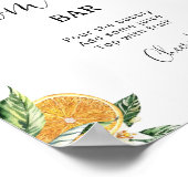 リトルかわいこちゃん赤ちゃんシャワーMom-osaバー標識 ポスター (角)