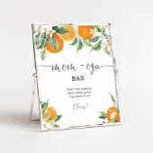 リトルかわいこちゃん赤ちゃんシャワーMom-osaバー標識 ポスター