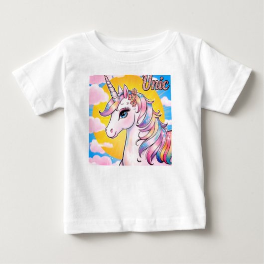 リトルかわいこちゃん馬 ベビーTシャツ (正面)