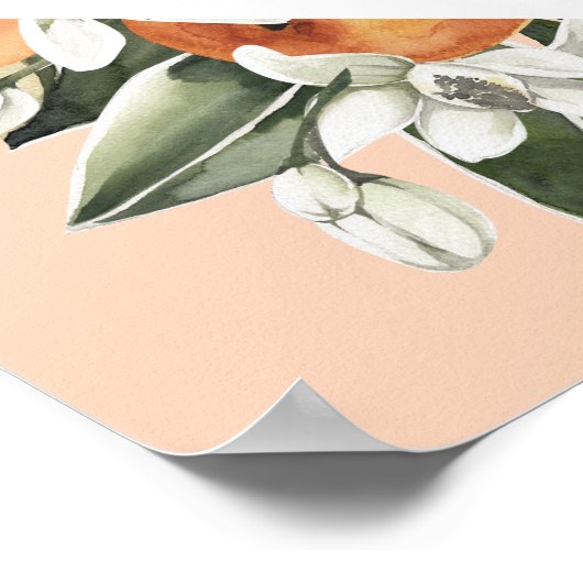 リトルかわいこちゃん1歳の誕生日パーティー歓迎ポスター ポスター (角)