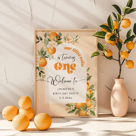 リトルかわいこちゃん1st citrus birthday party welcome ポスター