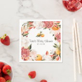 リトルかわいこちゃん |オレンジ柑橘系植物性ベビーシャワー スタンダードカクテルナプキン (インサイチュ)