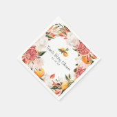 リトルかわいこちゃん |オレンジ柑橘系植物性ベビーシャワー スタンダードカクテルナプキン (角)