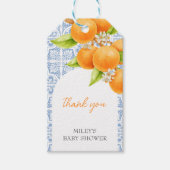 リトルかわいこちゃん |クリメンチンかわい地中海のタイル ギフトタグ (正面)