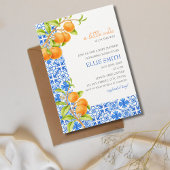 リトルかわいこちゃん | Citrus 地中海の Baby Shower 招待状