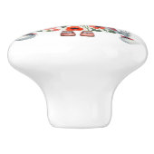 リトルかわいらしオレンジフローラガール格言 セラミックノブ (側面)