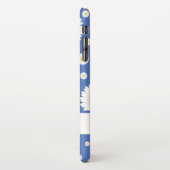 リトルかわいらしデイジーオンブルー iPhoneケース (左側)