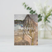 リトルかわいらしビーチシャックロックポート(MA) ポストカード (スタンド正面)
