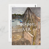 リトルかわいらしビーチシャックロックポート(MA) ポストカード (正面/裏面)