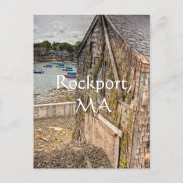 リトルかわいらしビーチシャックロックポート(MA) ポストカード