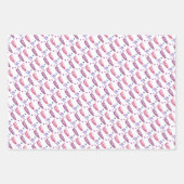 リトルかわいらしプリンセスクラウンティアラカワイトガールテーマ ラッピングペーパーシート (正面3)