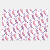 リトルかわいらしプリンセスクラウンティアラカワイトガールテーマ ラッピングペーパーシート (正面2)