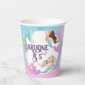リトルかわいらしマーメイド紙カップ 紙コップ (裏面)