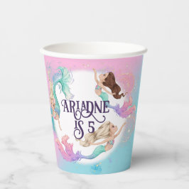 リトルかわいらしマーメイド紙カップ 紙コップ