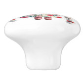 リトルかわいらしレッドフローラガール格言 セラミックノブ (側面)