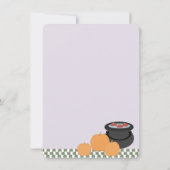 リトルこうもりハロウィーンベイビーシャワー 招待状 (裏面)