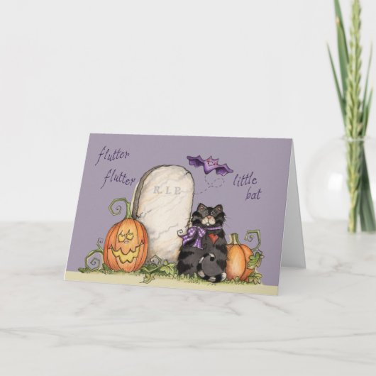 リトルこうもり – グリーティングカード (正面)