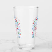 リトルさくらんぼブルーボウベビーシャワー タンブラーグラス (左)