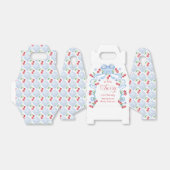 リトルさくらんぼブルーボウ男の赤ちゃんシャワー フェイバーボックス (折り畳みなし)