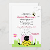 リトルのまわりにベビーシャワー5x7 招待状 (正面/裏面)