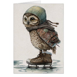 リトルアイススケーターのグリーティングカード