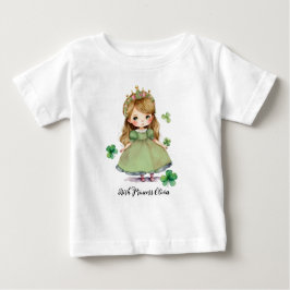 リトルアイリッシュプリンセス名前をカスタムする ベビーTシャツ