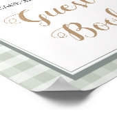 リトルアクリングジンガムベビーシャワーゲストブック ポスター (角)