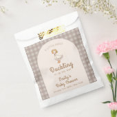 リトルアクリングファームハウスギンガムベビーシャワー フェイバーバッグ (封をした状態)