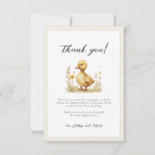 リトルアヒル赤ちゃんシャワーブックベビーカード (正面)