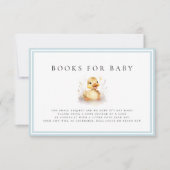 リトルアヒル赤ちゃんシャワーブックベビーカード (正面)