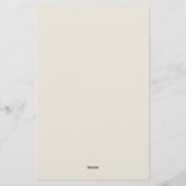 リトルアヒル赤ちゃんシャワー予測アドバイスゲーム 便箋 (裏面)