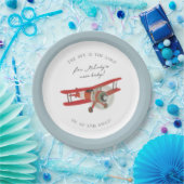 リトルアビエーターベビーシャワー ペーパープレート (パーティー)