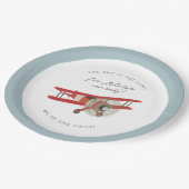 リトルアビエーターベビーシャワー ペーパープレート (アングル)