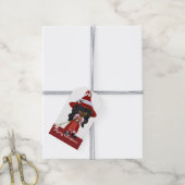 リトルアフリカンアメリカのクリスマスウィッチ –  ギフトタグ (より糸付き)