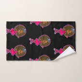 リトルアフリカンアメリカンプリンセス バスタオルセット (ハンドタオル)