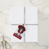 リトルアフリカ系アメリカ人d2クリスマスウィッチ –  ギフトタグ (より糸付き)