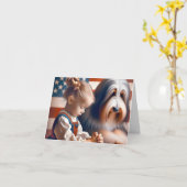 リトルアメリカン祈ガール カード (黄色い花)