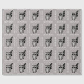 リトルアラクーンラスカルパーソナライズされたカスタム色 ラッピングペーパー (フラット)